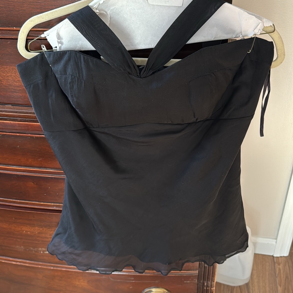 White House Black Market Black Tank Top